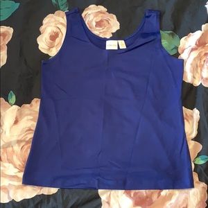Blue work out tank